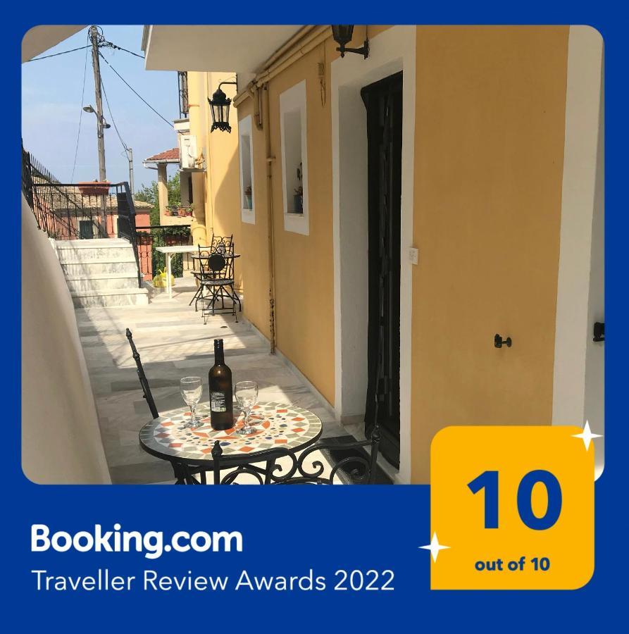 Schoenes Familienappartement In Pelekas, Corfu Mit Meerblick ภายนอก รูปภาพ
